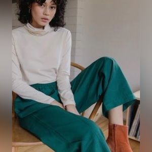Tradlands Paloma Linen Pant in Emerald